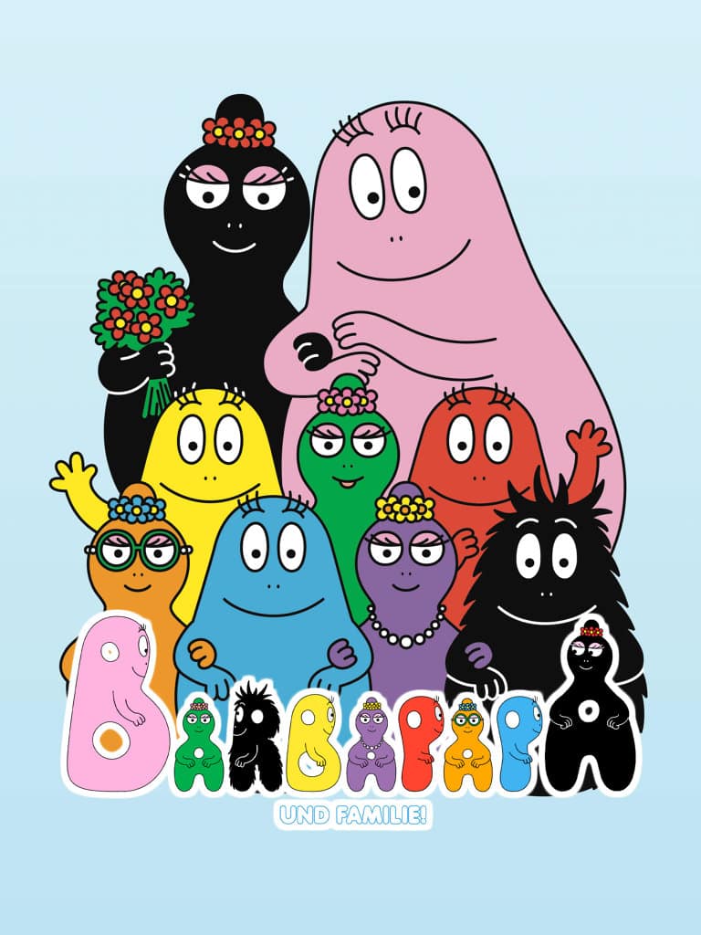 Titelbild zur Kinderserie Barbapapa und Familie