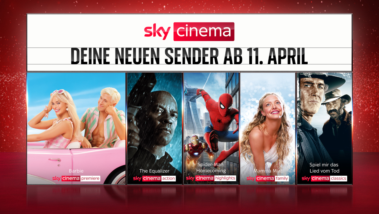 Die neuen Sky Cinema Sender