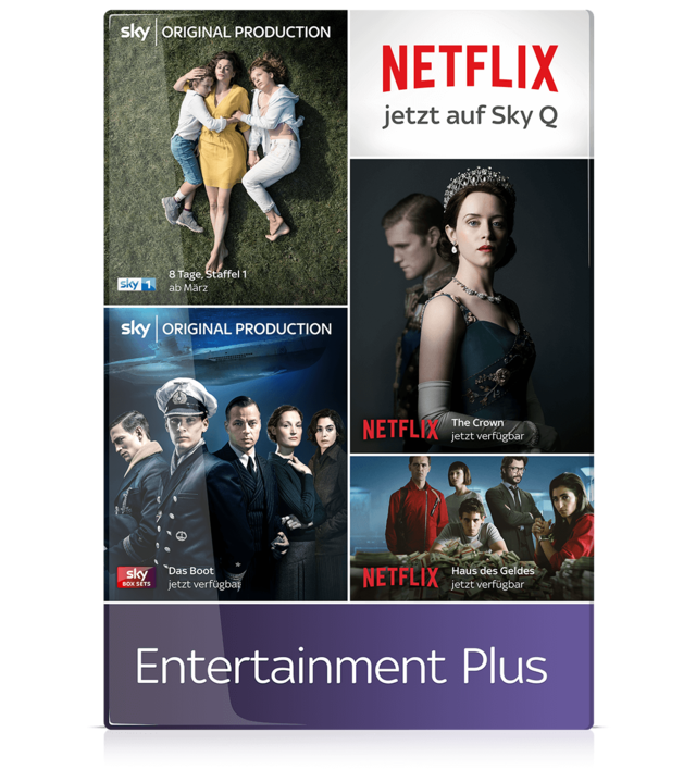 Netflix auf Sky mit dem Sky Entertainment Plus Paket